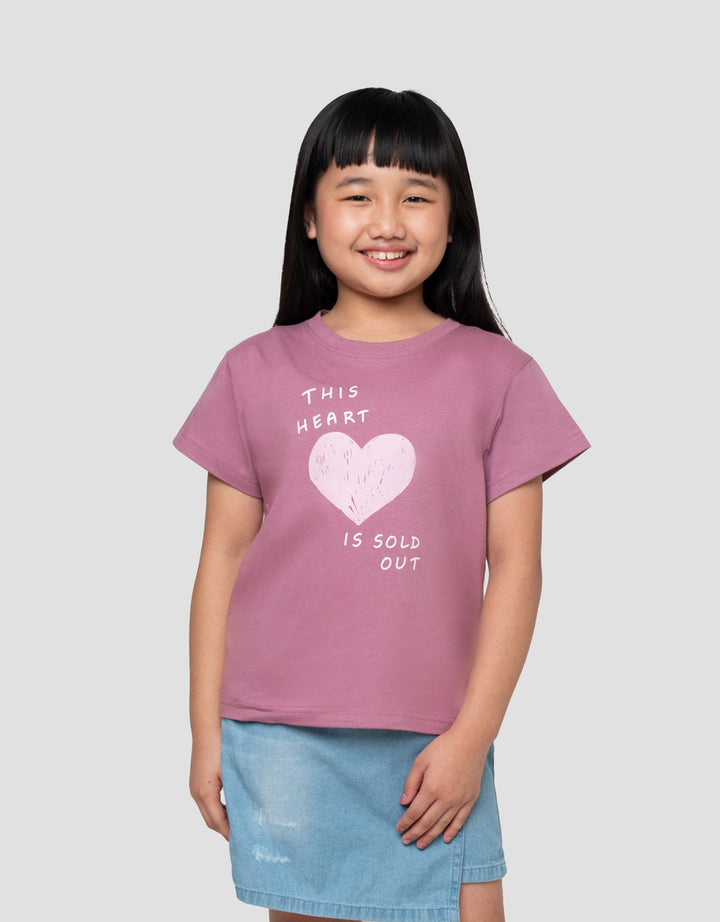 LITTLE M HEART SOLD OUT PRINT KAOS ANAK PEREMPUAN