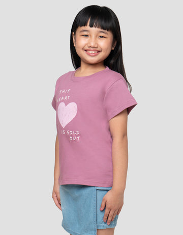 LITTLE M HEART SOLD OUT PRINT KAOS ANAK PEREMPUAN