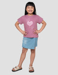LITTLE M HEART SOLD OUT PRINT KAOS ANAK PEREMPUAN