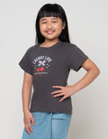 LITTLE M PIXEL CHERRY PRINT KAOS ANAK PEREMPUAN