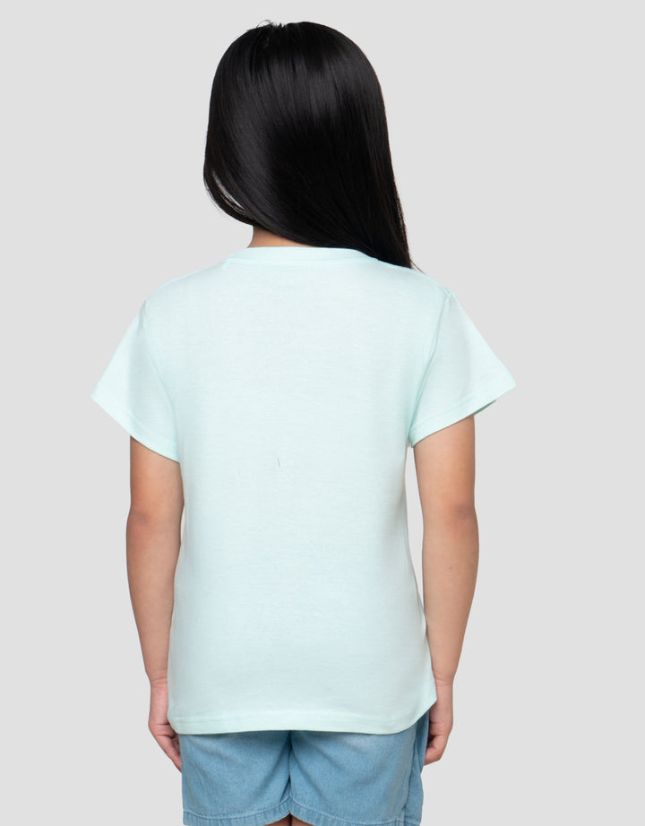 LITTLE M PIXEL PEACH PRINT KAOS ANAK PEREMPUAN