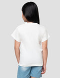 LITTLE M PIXEL STRAWBERRY PRINT KAOS ANAK PEREMPUAN