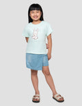 LITTLE M BUNNY PRINT KAOS ANAK PEREMPUAN