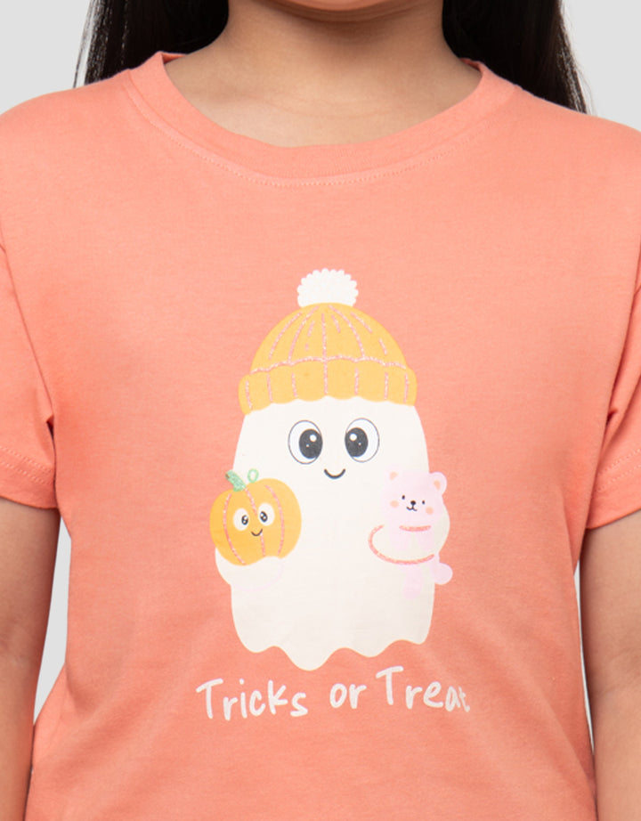 LITTLE M TRICKS OR TREAT KAOS ANAK PEREMPUAN
