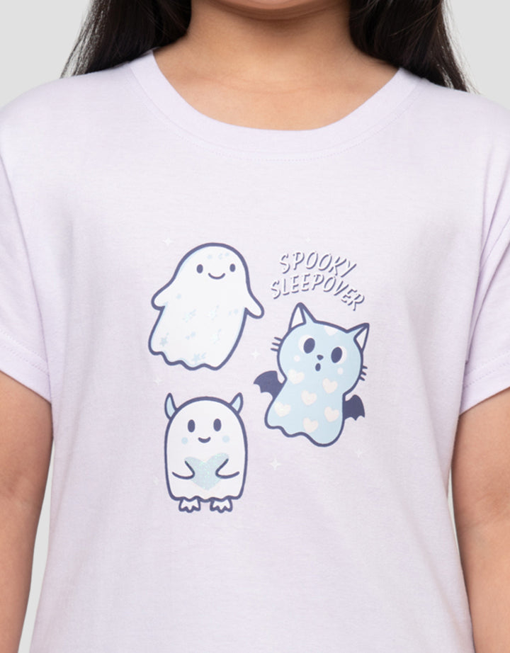 LITTLE M HALLOWEEN SPOOKY SLEEPOVER KAOS ANAK PEREMPUAN