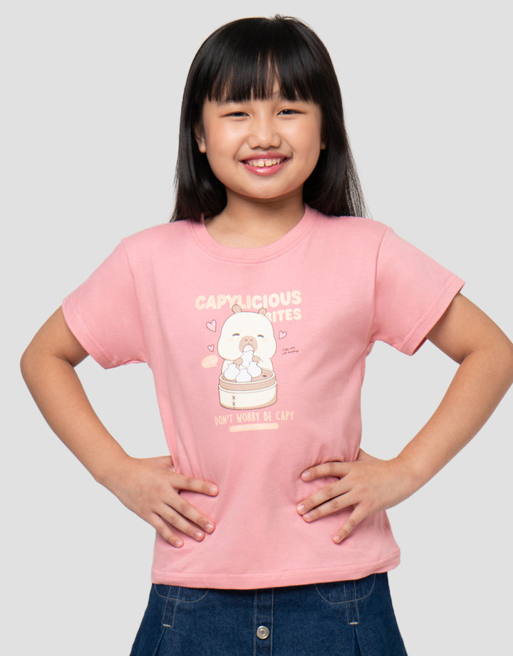 LITTLE M CAPY BITES KAOS ANAK PEREMPUAN