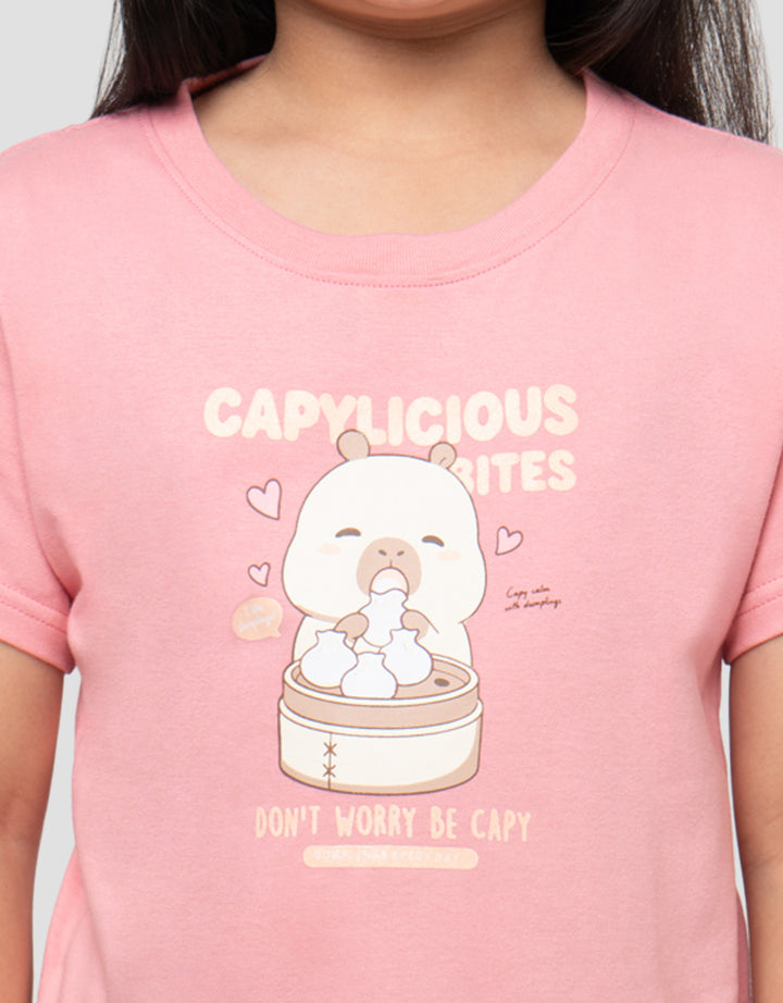 LITTLE M CAPY BITES KAOS ANAK PEREMPUAN