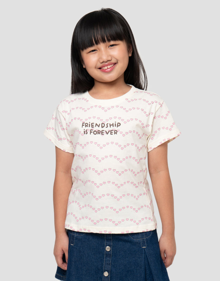LITTLE M FRIENDSHIP IS FOREVER KAOS ANAK PEREMPUAN
