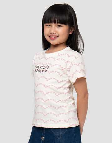 LITTLE M FRIENDSHIP IS FOREVER KAOS ANAK PEREMPUAN