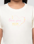 LITTLE M I LOVE YOU MOM KAOS ANAK PEREMPUAN