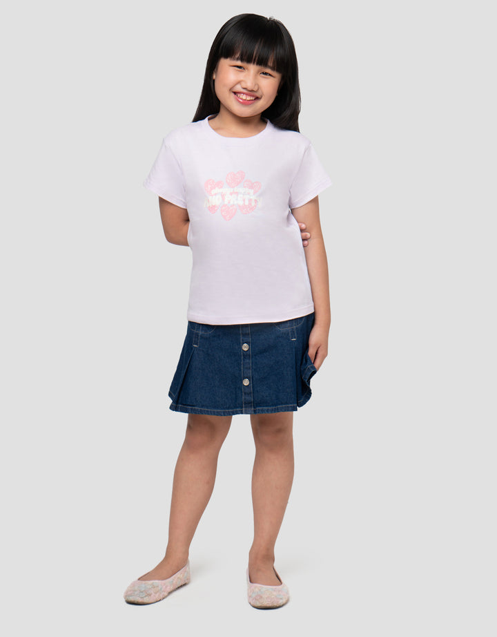 LITTLE M HAPPY AND PRETTY KAOS ANAK PEREMPUAN