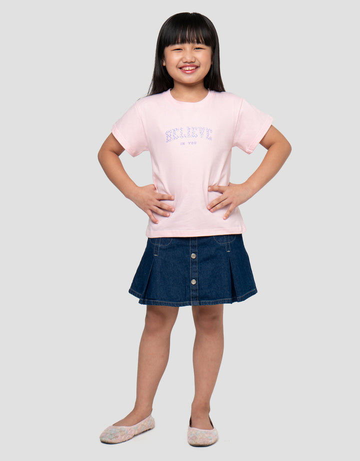 LITTLE M BELIEVE KAOS ANAK PEREMPUAN