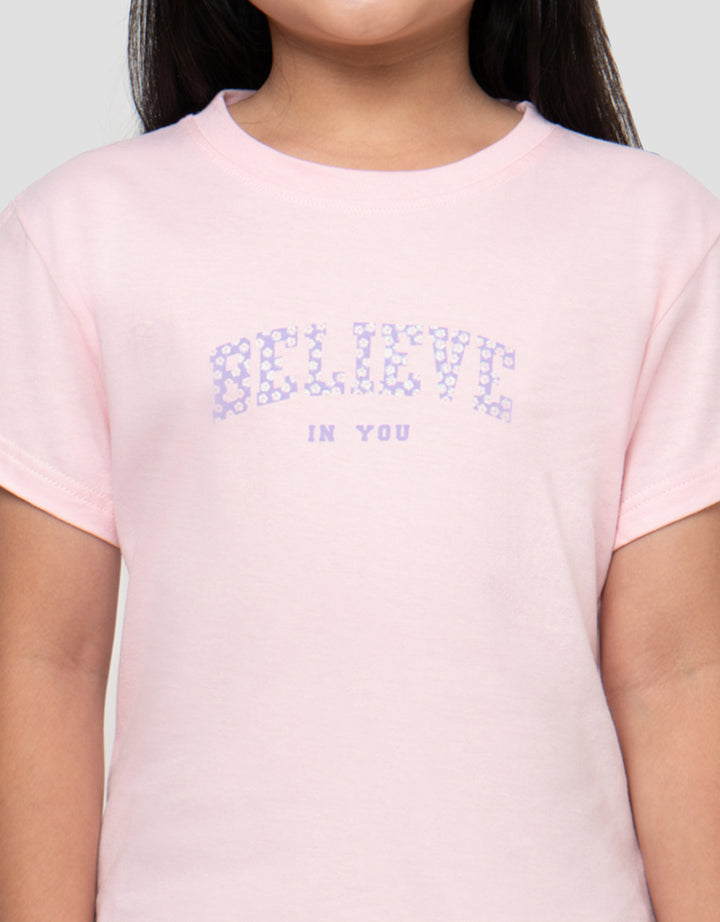LITTLE M BELIEVE KAOS ANAK PEREMPUAN