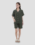 MxM Fullprint Stripes Setelan Piyama Wanita