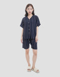 MxM Fullprint Stripes Setelan Piyama Wanita