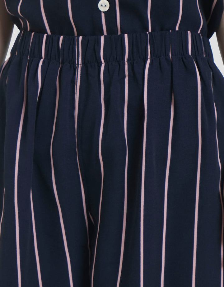 MxM Fullprint Stripes Setelan Piyama Wanita