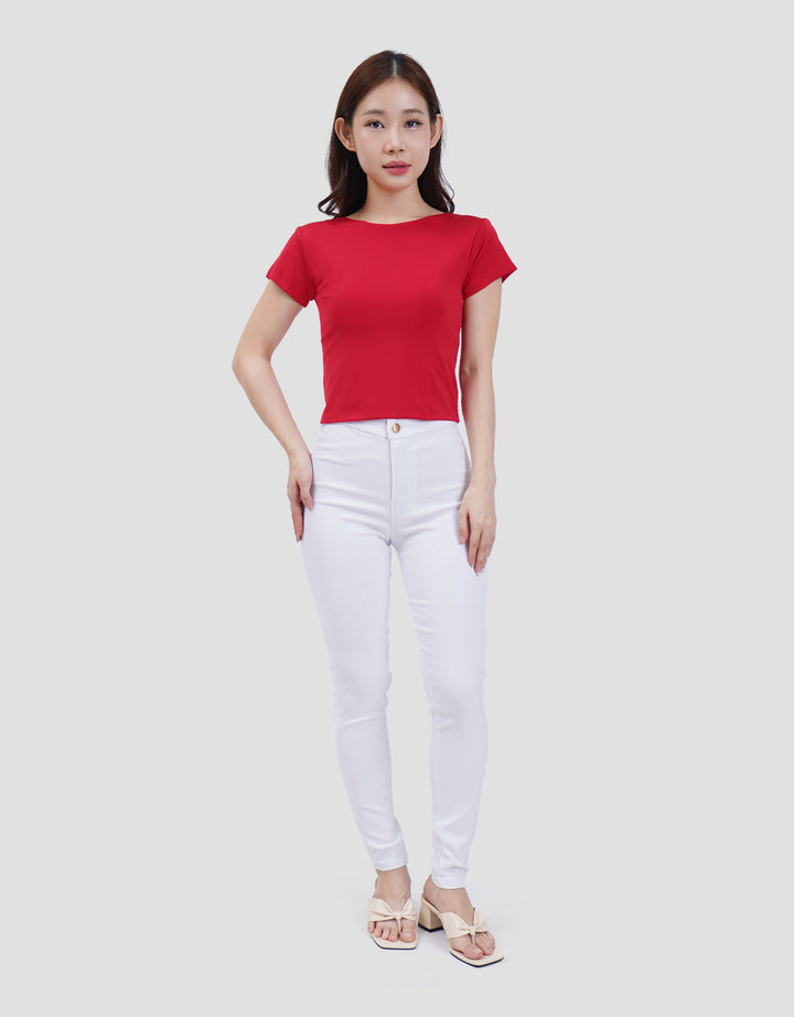 MXM  KAOS CROP WANITA