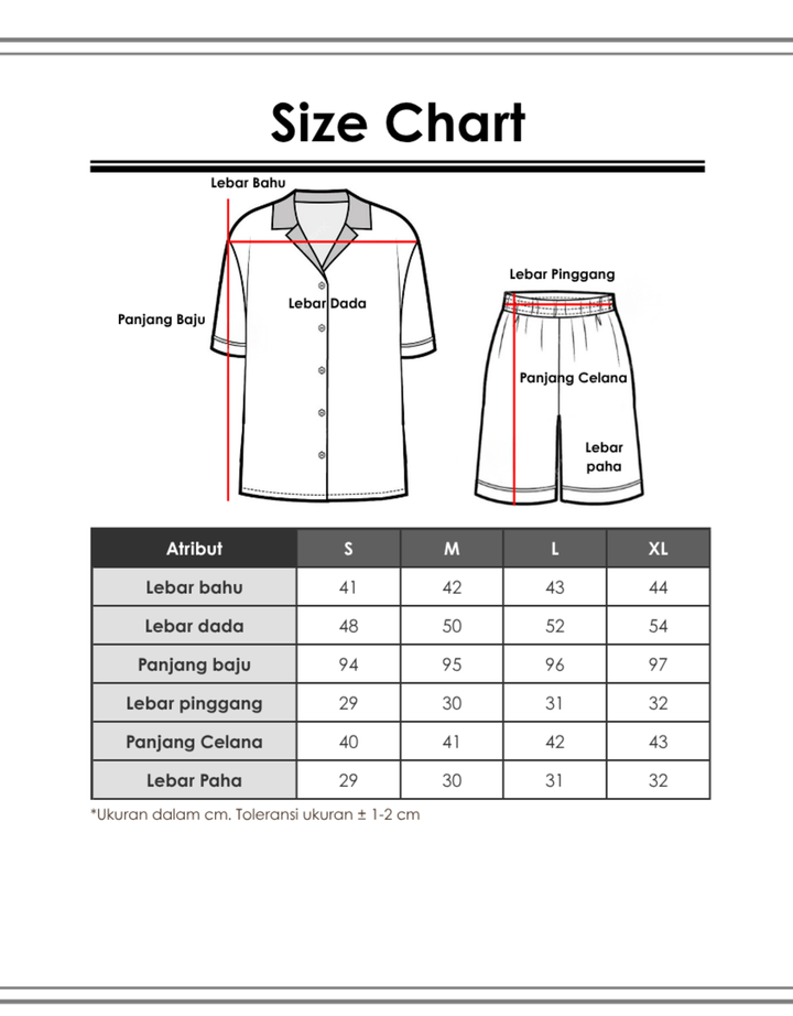MxM Basic Neck Setelan Piyama Wanita
