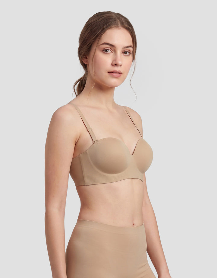 SHE'SENSE PUSH UP STRAPLESS NON WIRE BRA WANITA