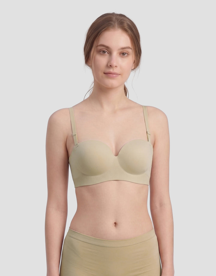 SHE'SENSE PUSH UP STRAPLESS NON WIRE BRA WANITA
