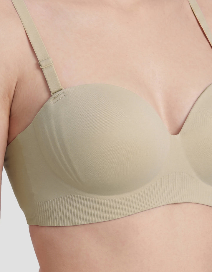 SHE'SENSE PUSH UP STRAPLESS NON WIRE BRA WANITA
