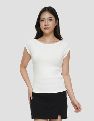 NEVADA RIB BOAT NECK KAOS WANITA