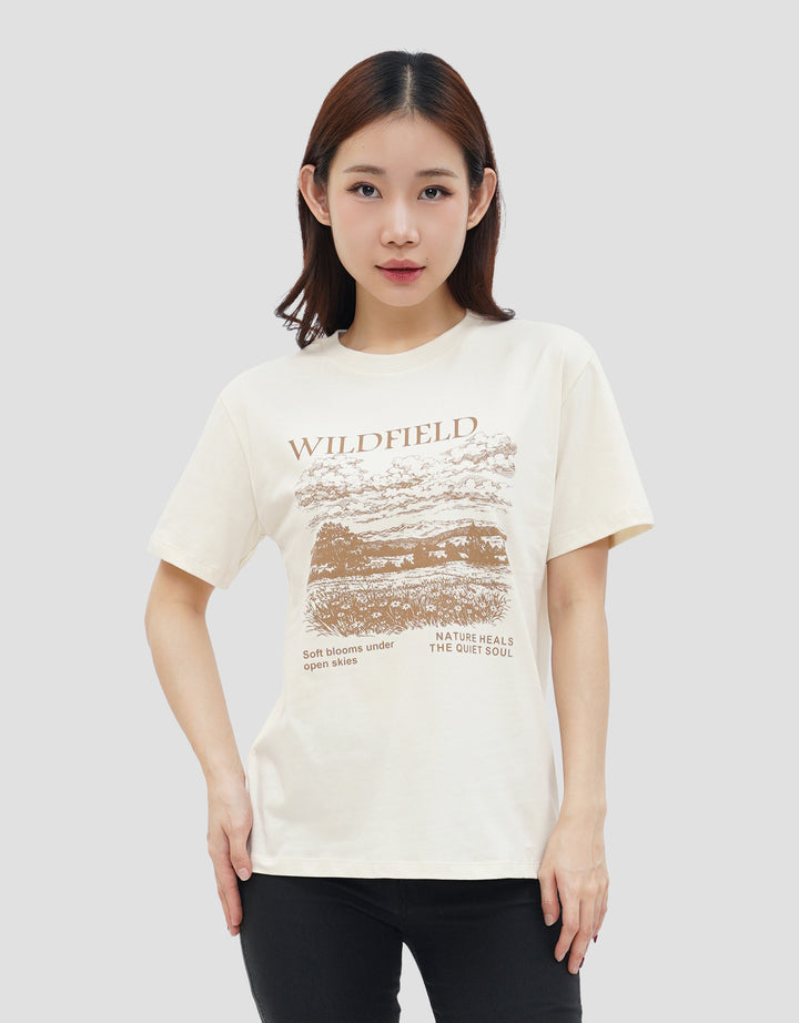 NEVADA PRINT WILDFIELD KAOS WANITA