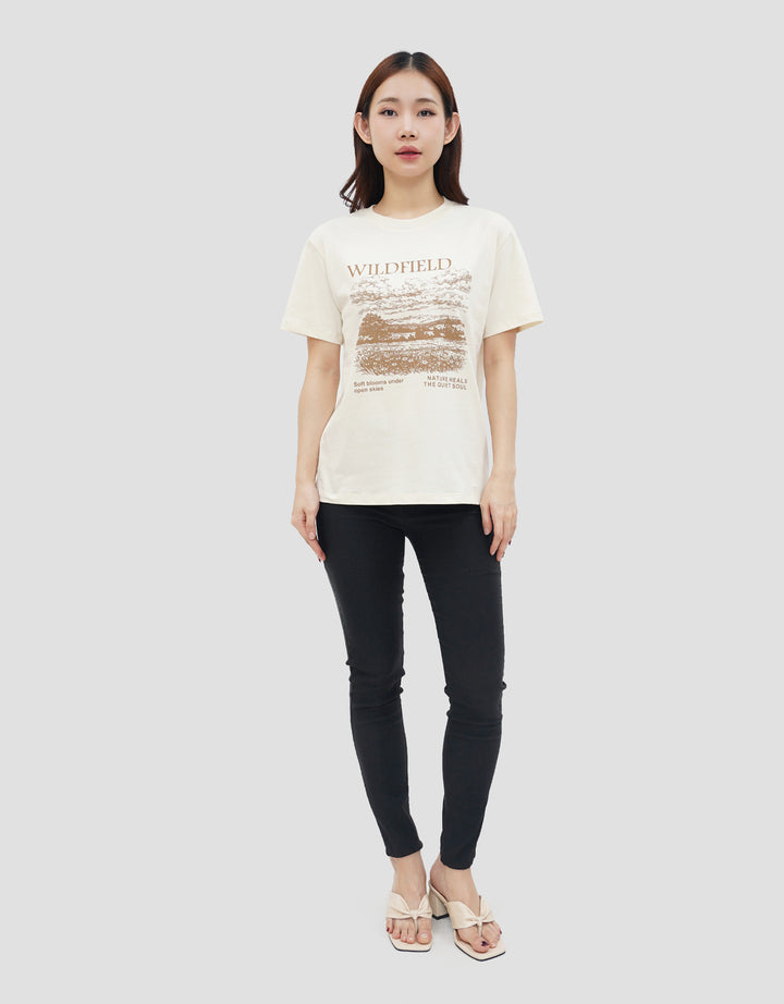 NEVADA PRINT WILDFIELD KAOS WANITA