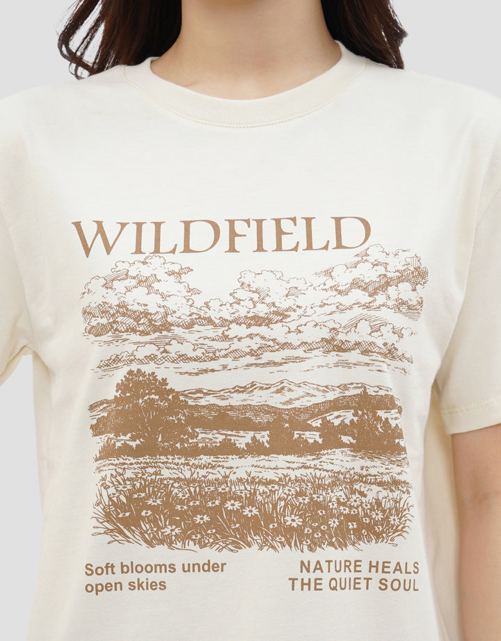 NEVADA PRINT WILDFIELD KAOS WANITA