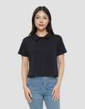 NEVADA SOLID RIB KAOS KERAH WANITA