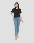 NEVADA SOLID RIB KAOS KERAH WANITA