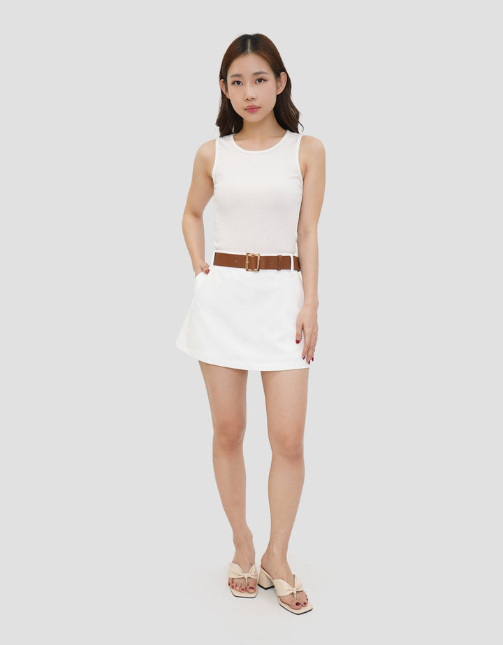 NEVADA BELTED ROK PENDEK WANITA