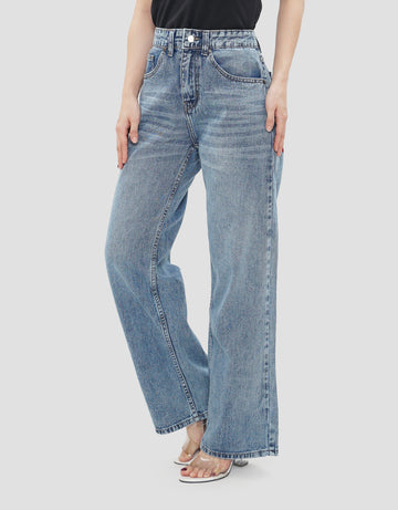 NEVADA WIDE LEG CELANA JEANS WANITA