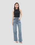 NEVADA WIDE LEG CELANA JEANS WANITA