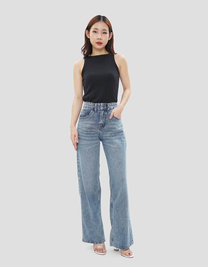 NEVADA WIDE LEG CELANA JEANS WANITA