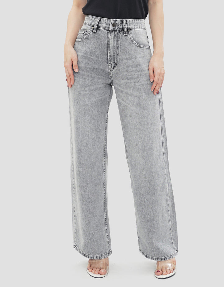 NEVADA BASIC WIDE LEG CELANA JEANS WANITA