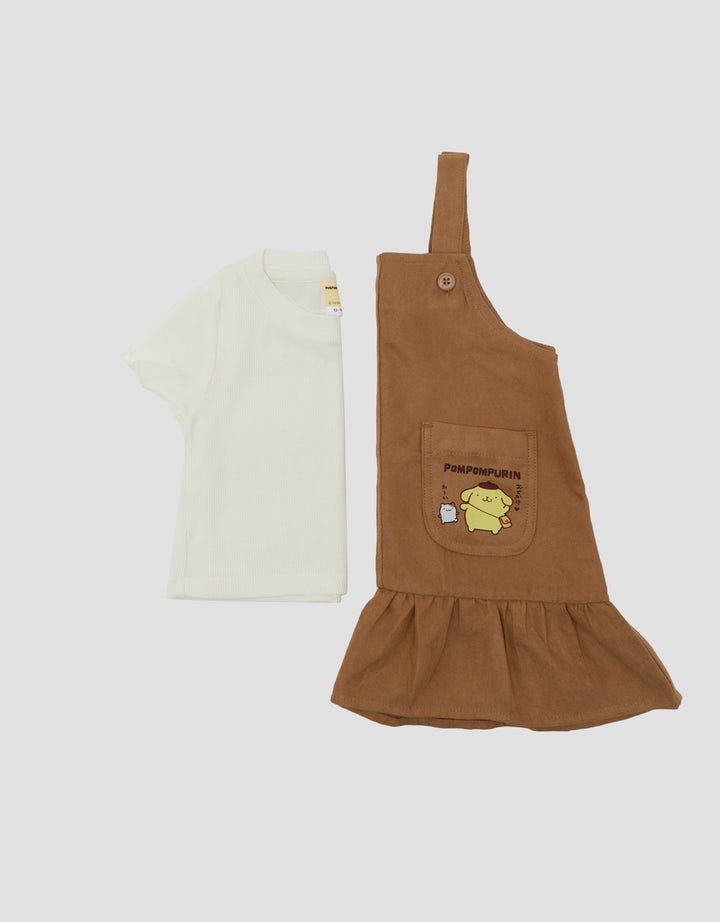 CHARACTER POMPOMPURIN OVERALL DRESS BAYI