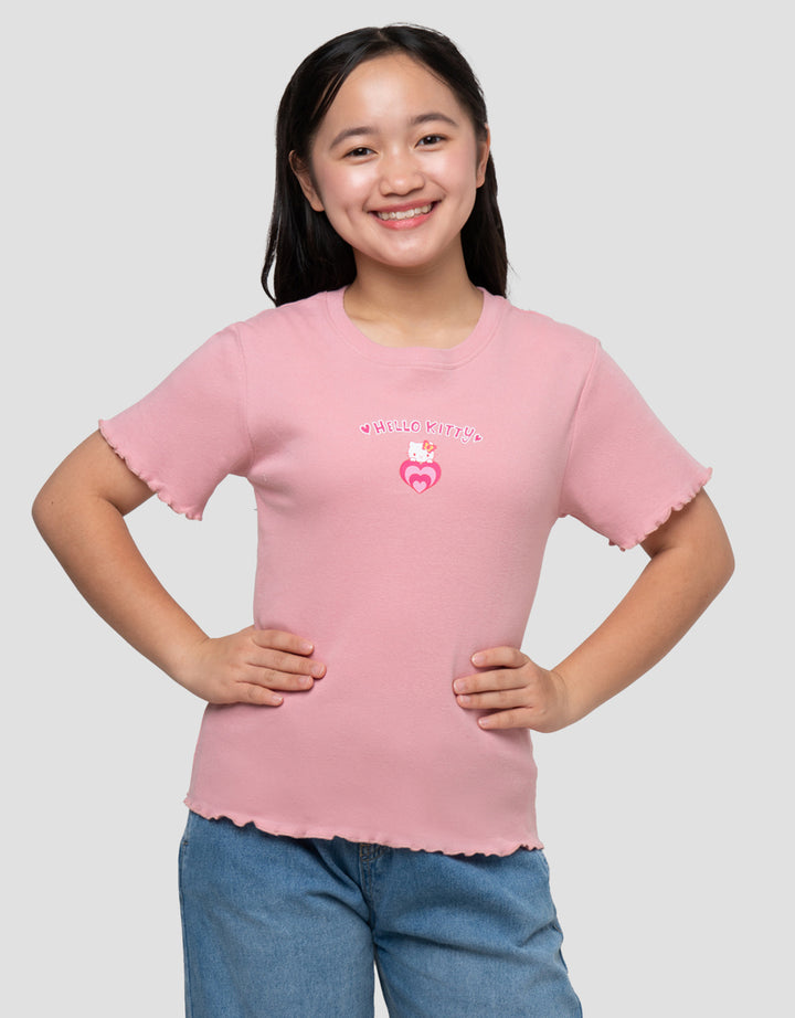 CHARACTER SANRIO HELLO KITTY KAOS ANAK PEREMPUAN
