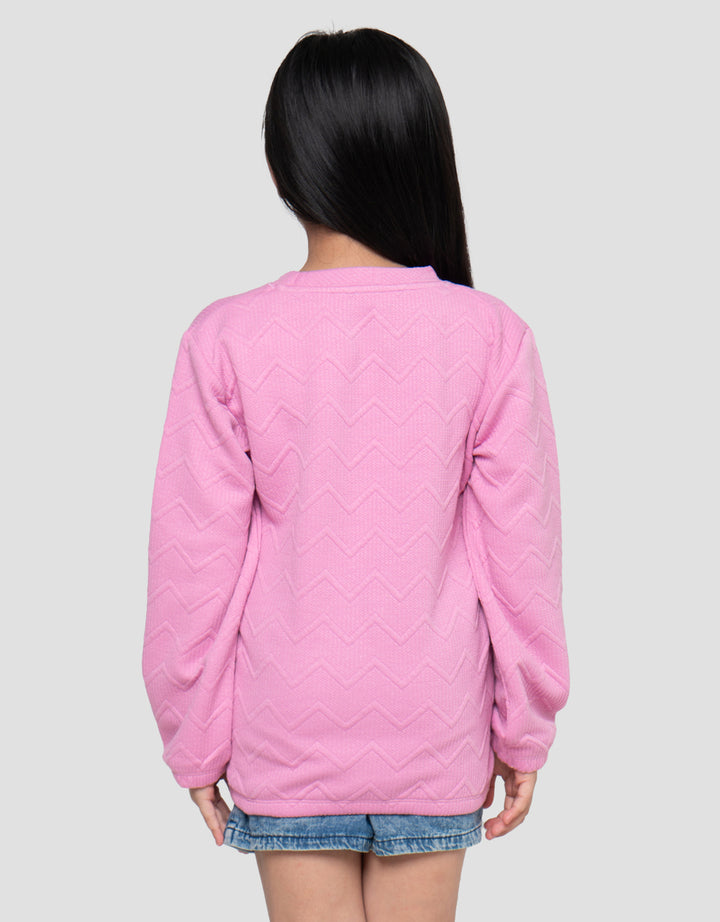 MxM Textured Sweater Anak Perempuan