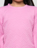 MxM Textured Sweater Anak Perempuan