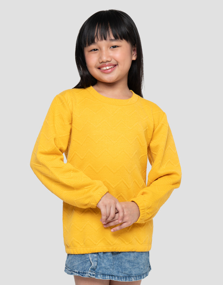 MxM Textured Sweater Anak Perempuan