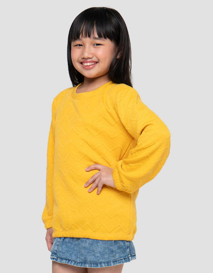 MxM Textured Sweater Anak Perempuan
