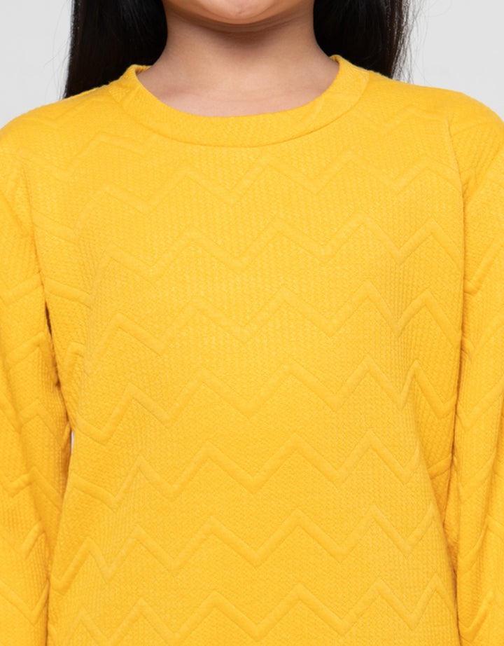 MxM Textured Sweater Anak Perempuan