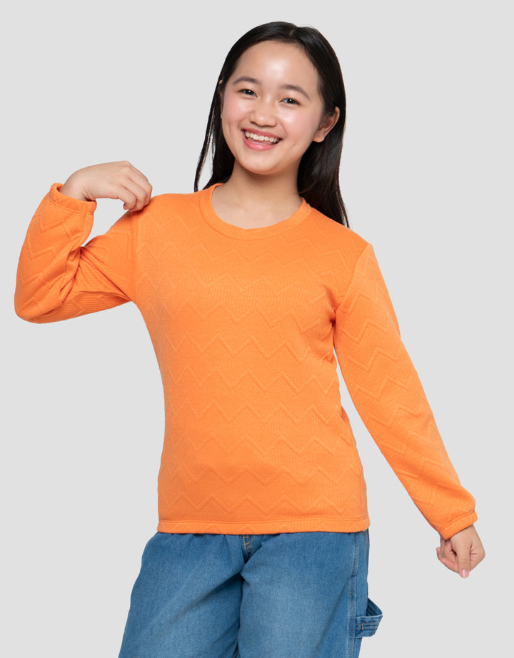 MxM Textured Sweater Anak Perempuan