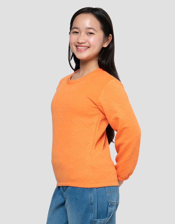 MxM Textured Sweater Anak Perempuan