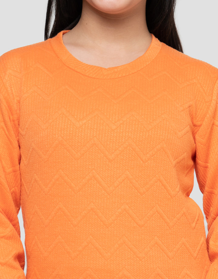 MxM Textured Sweater Anak Perempuan
