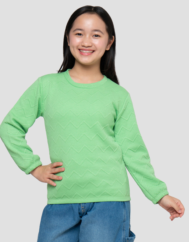 MxM Textured Sweater Anak Perempuan