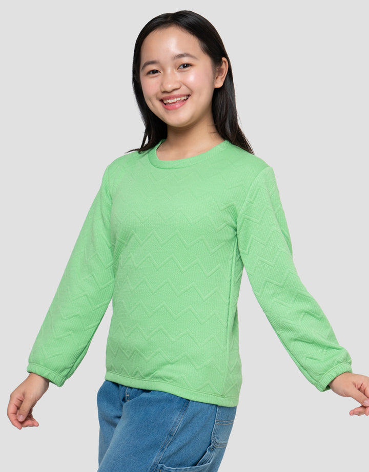 MxM Textured Sweater Anak Perempuan
