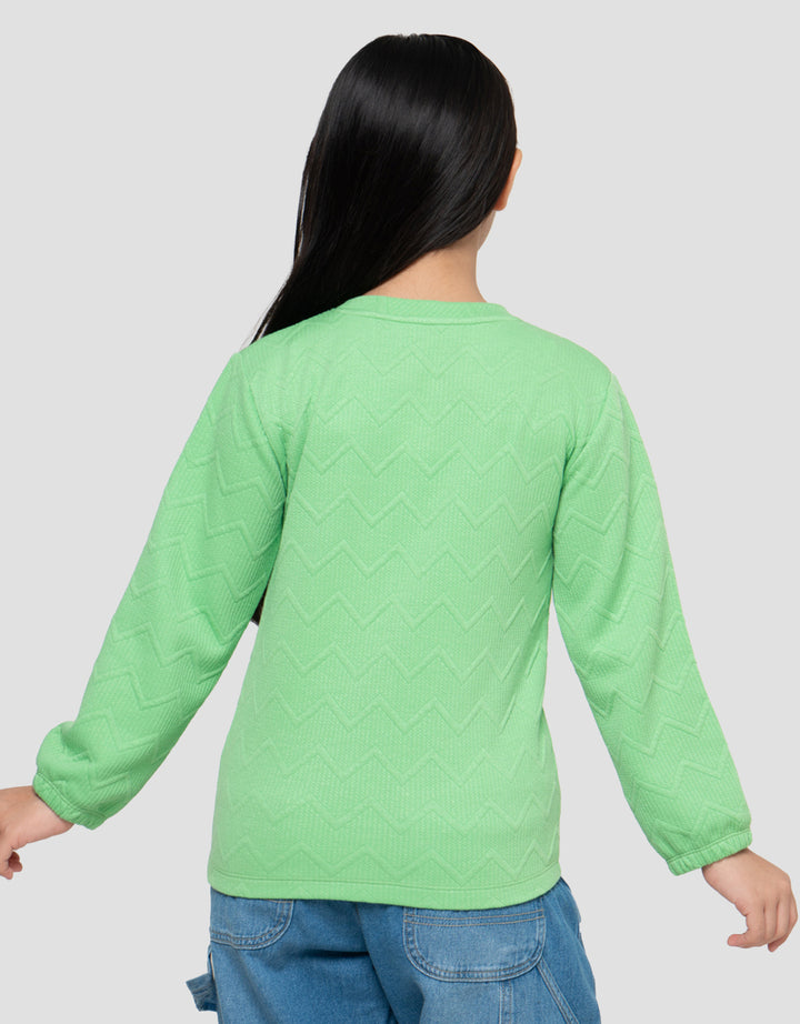 MxM Textured Sweater Anak Perempuan
