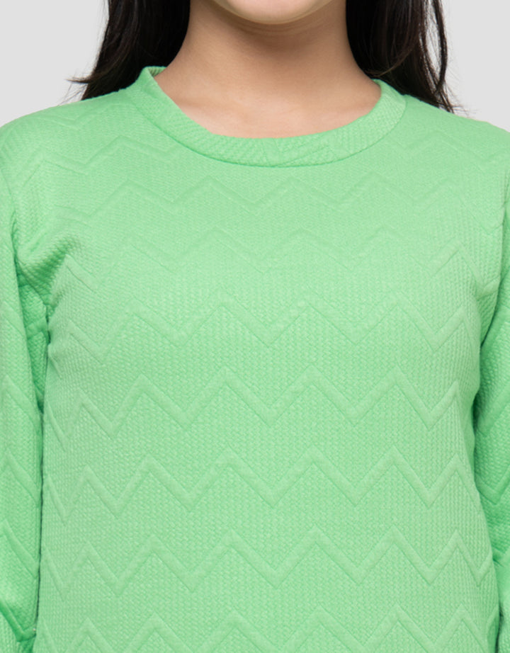 MxM Textured Sweater Anak Perempuan
